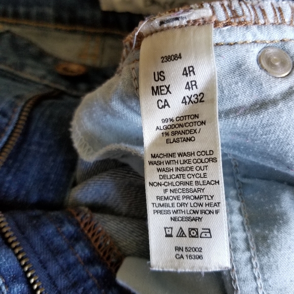 👖DKNY UNEVEN HEM STRAIGHT LEG JEANS - Picture 3 of 6